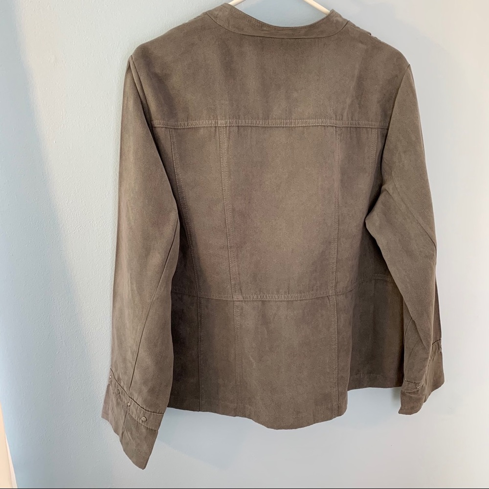 Nice Gray Jacket, Cato, Soft Studded - image 2